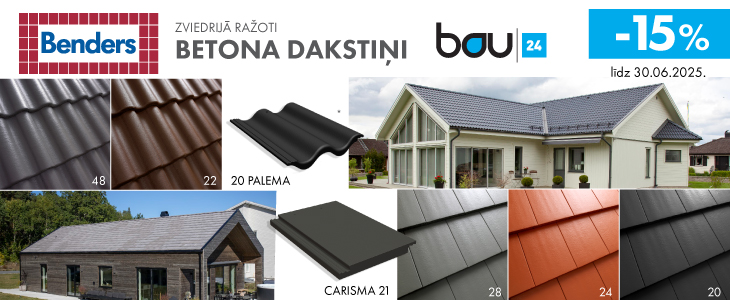 Benders betona dakstiņi